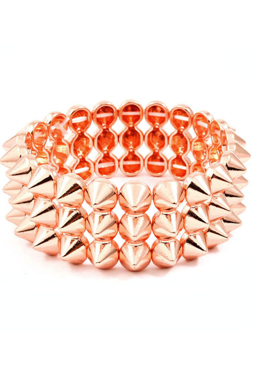New Spiked Bracelets Fashion Urban Spike Stretch Womens Girls Punk Jewelry Trend | eBay